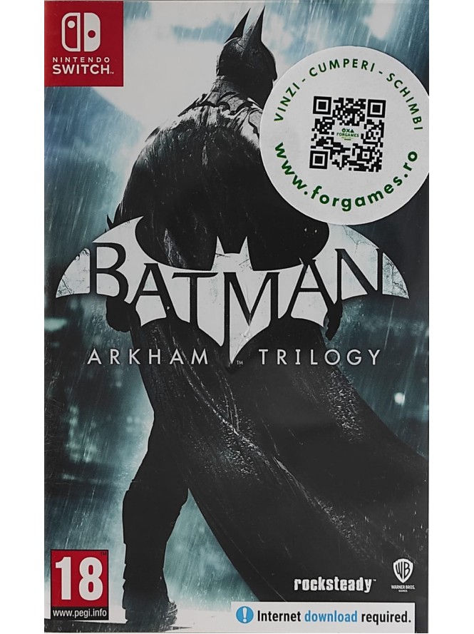 Batman Arkham Trilogy Nintendo Switch joc second-hand Batman Arkham Trilogy Nintendo Switch joc second-hand