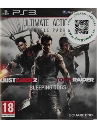 Ultimate Action Triple Pack (Just Cause 2 Sleeping Dogs + Tomb Raider) PS3 joc second-hand