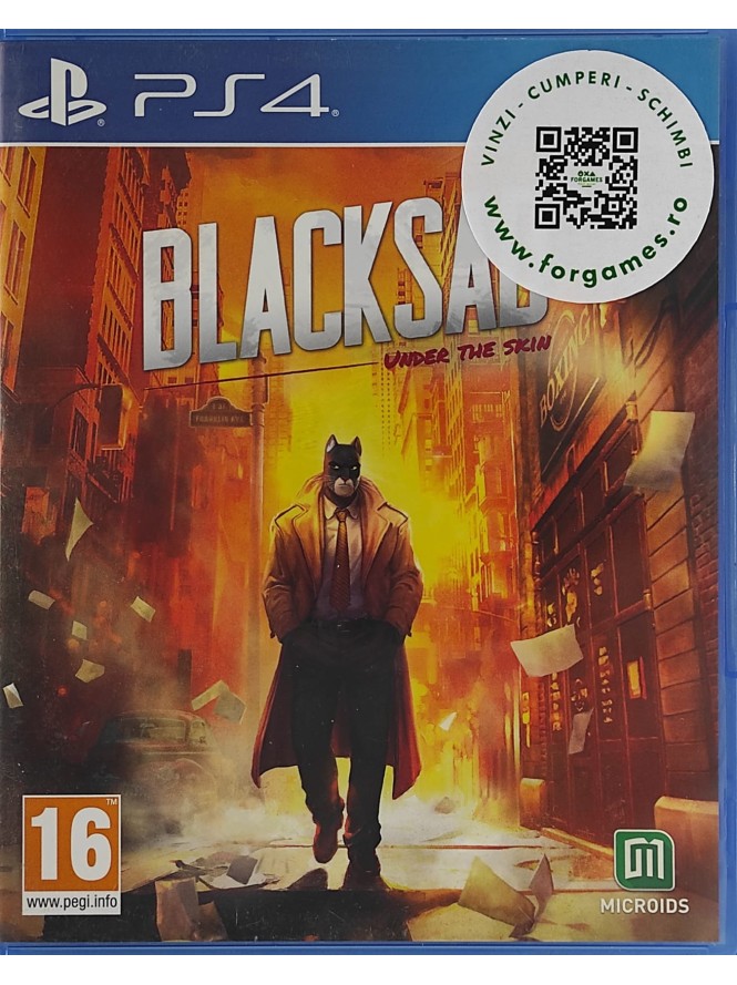 Blacksad Under The Skin PS4 joc second-hand Blacksad Under The Skin PS4 joc second-hand