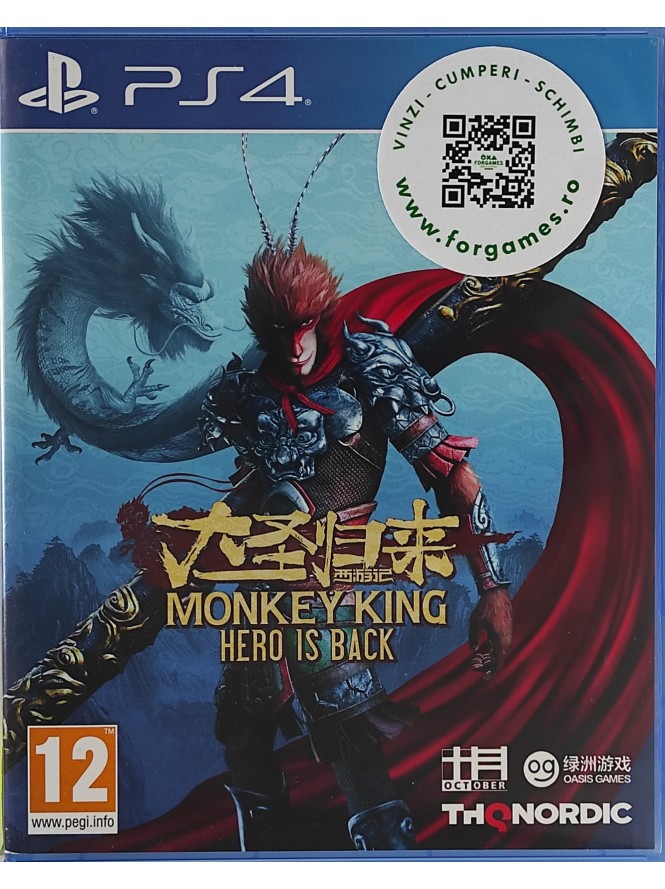 Monkey King Hero Is Back PS4 joc second-hand Monkey King Hero Is Back PS4 joc second-hand