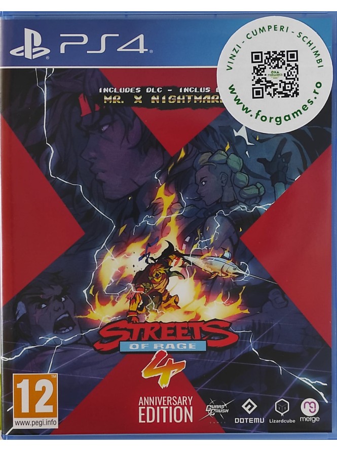 Streets Of Rage 4 Anniversary Edition PS4 joc second-hand Streets Of Rage 4 Anniversary Edition PS4 joc second-hand