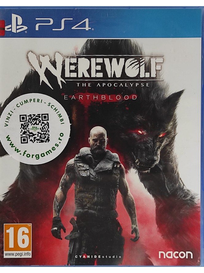 Werewolf The Apocalypse Earthblood PS4 joc second-hand Werewolf The Apocalypse Earthblood PS4 joc second-hand