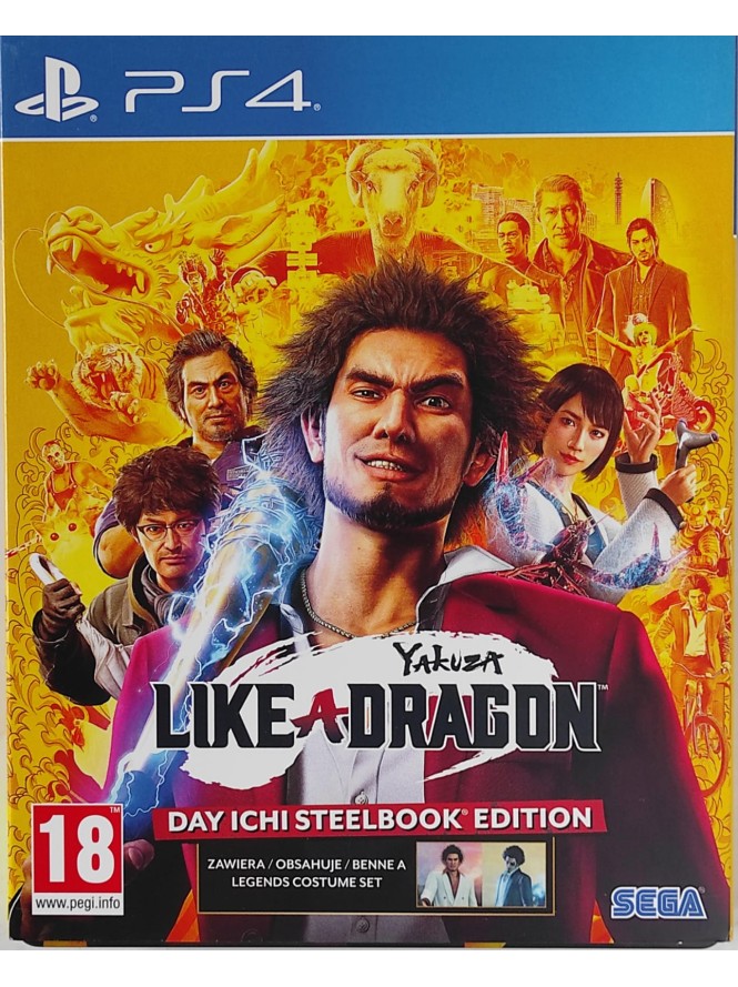Yakuza Like A Dragon PS4 steelbook joc second-hand Yakuza Like A Dragon PS4 steelbook joc second-hand