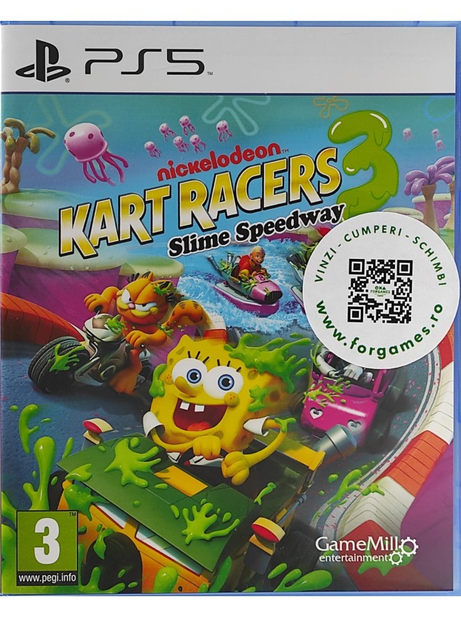 Nickelodeon Kart Racers 3 Slime Speedway PS5 joc second-hand Nickelodeon Kart Racers 3 Slime Speedway PS5 joc second-hand