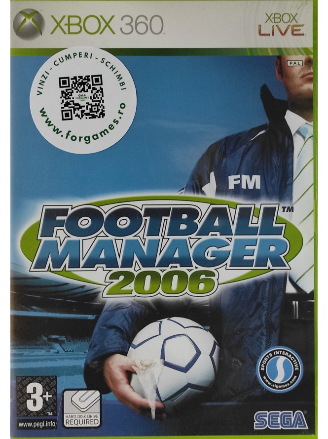 Football Manager 2006 Xbox 360 joc second-hand