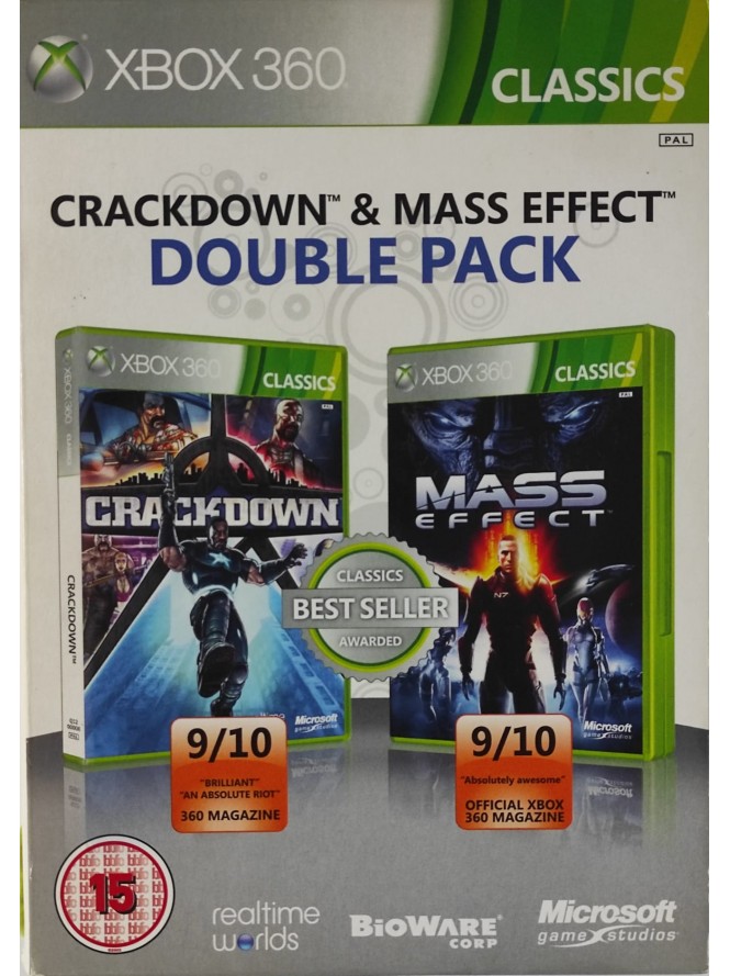 Crackdown and Mass Effect Double Pack Xbox 360 / Xbox One joc second-hand