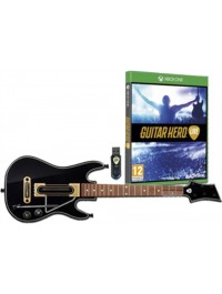 Guitar Hero Live + 6 Button Guitar + USB Dongle Xbox One second-hand